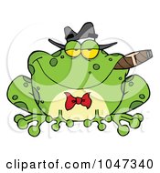 Poster, Art Print Of Frog Smoking A Cigar