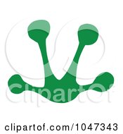 Royalty Free RF Clip Art Illustration Of A Green Frog Print by Hit Toon #COLLC1047343-0037