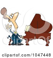 Cartoon Fancy Pianist
