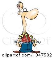 Royalty Free RF Clip Art Illustration Of A Cartoon Poor Guy by toonaday