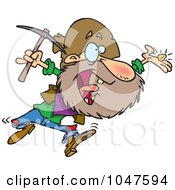 Poster, Art Print Of Cartoon Happy Prospector