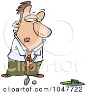 Poster, Art Print Of Cartoon Putting Businessman