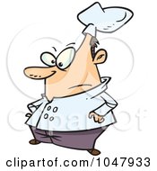 Royalty Free RF Clip Art Illustration Of A Cartoon Short Chef