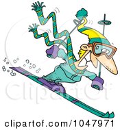 Poster, Art Print Of Cartoon Skier Guy