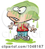 Poster, Art Print Of Cartoon Slimed Boy