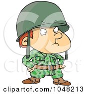 Poster, Art Print Of Cartoon Strict Soldier Boy