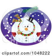 Poster, Art Print Of Cartoon Snowman Bauble