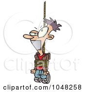 Poster, Art Print Of Cartoon Tied And Gagged Guy