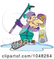 Cartoon Snow Sport Guy