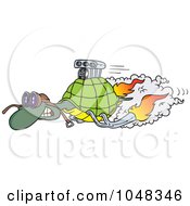 Poster, Art Print Of Cartoon Turbo Tortoise