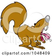 Poster, Art Print Of Cartoon Screaming Squirrel