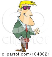 Royalty Free RF Clip Art Illustration Of A Cartoon Hunky Businessman