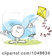 Poster, Art Print Of Sinister Moodie Character Flying A Kite