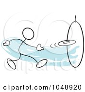 Poster, Art Print Of Stickler Throwing A Frisbee Through A Hoop