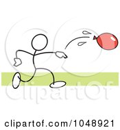 Poster, Art Print Of Stickler Throwing A Water Balloon Over Green