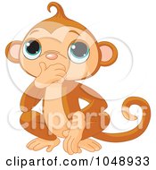 Cute Speak No Evil Monkey