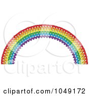 Poster, Art Print Of Valentine Background Of A Heart Rainbow