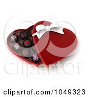 Poster, Art Print Of 3d Heart Box Of Valentine Chocolates