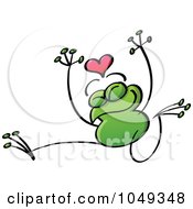Poster, Art Print Of Valentine Frog In Love - 4