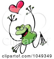 Poster, Art Print Of Valentine Frog In Love - 9