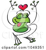 Poster, Art Print Of Valentine Frog In Love - 2