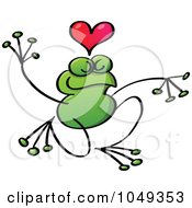 Poster, Art Print Of Valentine Frog In Love - 3