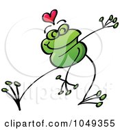 Poster, Art Print Of Valentine Frog In Love - 7