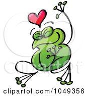 Poster, Art Print Of Valentine Frog In Love - 5