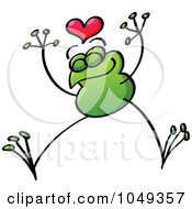 Poster, Art Print Of Valentine Frog In Love - 6