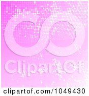 Poster, Art Print Of Glittery Pink Mosaic Background
