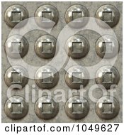 Seamless 3d Background Of Rivets