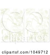 Poster, Art Print Of Digital Collage Of Faded Floral Invitation Backgrounds