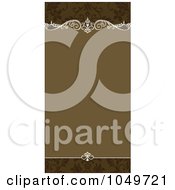 Royalty Free RF Clip Art Illustration Of A Brown Ornamental Invitation Background 1