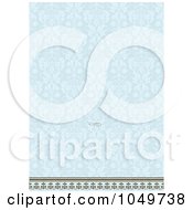 Poster, Art Print Of Blue Floral Pattern Invitation Design Background - 1