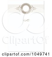 Royalty Free RF Clip Art Illustration Of A Brown Header Above White Invitation Background 2