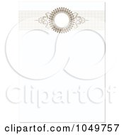 Royalty Free RF Clip Art Illustration Of A Brown Header Above White Invitation Background 1