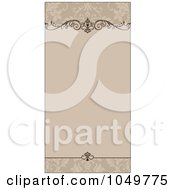 Poster, Art Print Of Tan Ornamental Invitation Background