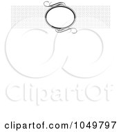 Royalty Free RF Clip Art Illustration Of A Grayscale Header Above White Invitation Background 2