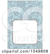Poster, Art Print Of Blue Floral Pattern Invitation Design Background - 7