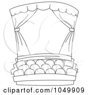 Poster, Art Print Of Coloring Page Outline Of A Theater