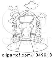 Coloring Page Outline Of A Pet House