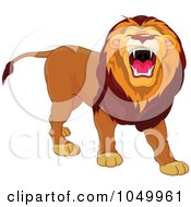 Poster, Art Print Of Lion Roaring