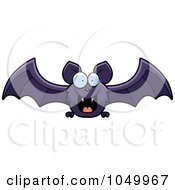 Poster, Art Print Of Purple Bat Flying
