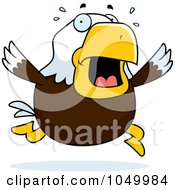 Royalty Free RF Clip Art Illustration Of A Bald Eagle Panicing