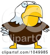 Royalty Free RF Clip Art Illustration Of A Mad Bald Eagle