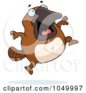 Poster, Art Print Of Platypus Jumping