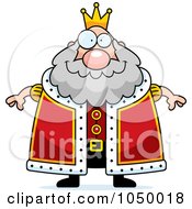 Royalty Free RF Clip Art Illustration Of A Plump King by Cory Thoman