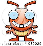 Royalty Free RF Clip Art Illustration Of A Happy Bug