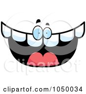 Royalty Free RF Clip Art Illustration Of A Happy Tooth Character