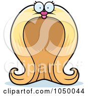 Royalty Free RF Clip Art Illustration Of A Blond Wig Character